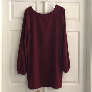 Beautiful wine colored dress from Lulu’s